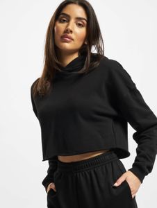 lässiger Urban Classics Damen Hoodie Kapuze 300 g/m² mit Baumwolle Schwarz