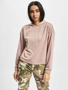 Soft Urban Classics women's hoodie, large hood, ribbed cuffs, 300 g/m², antique pink