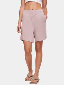 Comfortable Urban Classics women's shorts with pockets, 200 g/m², antique pink