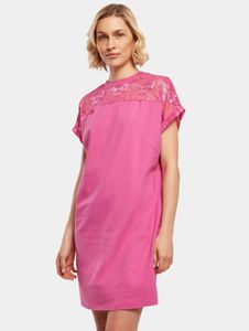 Camiseta elástica de mujer Casual Urban Classics, 180 g/m², algodón, rosa.