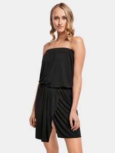 leichtes Urban Classics Damen Kleid Stretch 170 g/m² Schwarz