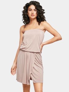 Vestido femenino de Urban Classics, elástico, con bolsillos, corte holgado, color rosa antiguo.
