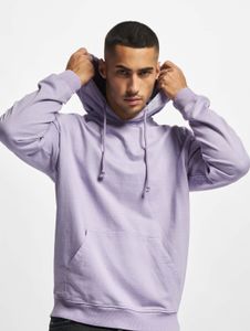 weicher Urban Classics Herren Hoodie Rippbündchen Kapuze 300 g/m² mit Baumwolle Violett