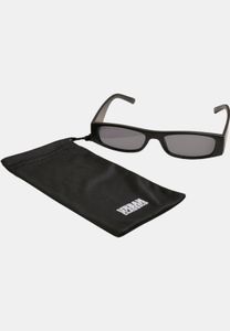 Gafas de sol unisex Urban Classics de moda con cordón ajustable, color negro.