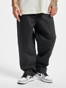 Comfortable URBAN CLASSICS men's jeans 150 g/m² with cotton, black