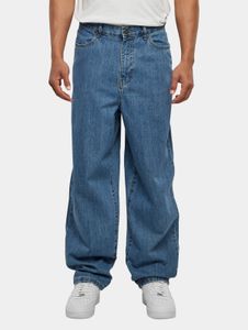 Stylish URBAN CLASSICS men's jeans with zip pockets, 150 g/m² cotton, blue
