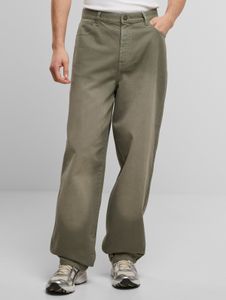 Jeans da uomo URBAN CLASSICS eleganti, 150 g/m² in cotone, colore verde.
