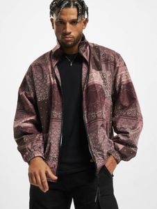 Casual Urban Classics men's jacket, zip-up, lined, 78 g/m², Bordeaux red