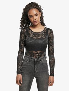 modern URBAN CLASSICS women's longsleeve stretch 140 g/m² black