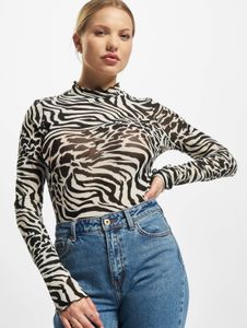 Sweat-shirt femme Casual Urban Classics, maille extensible, 117 g/m², blanc/noir