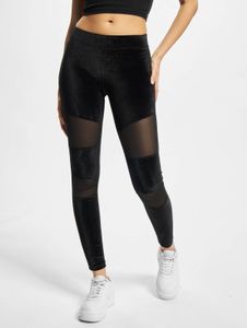 modern URBAN CLASSICS women's trousers stretch mesh 200 g/m² black