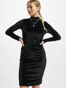 Fashionable URBAN CLASSICS women's dress, stretch fabric 200 g/m², black