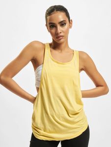 Camiseta cómoda de mujer Urban Classics, 130 g/m², amarilla