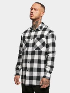 Polo de hombre Casual Urban Classics con bolsillos, corte oversize, algodón de 140 g/m², negro/blanco