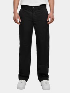 Casual URBAN CLASSICS men's jeans with zip pockets, 240 g/m² cotton, black