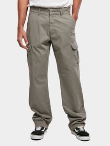 Pantalones vaqueros casuales para hombre URBAN CLASSICS, corte recto, bolsillos, 320 g/m², algodón, gris.