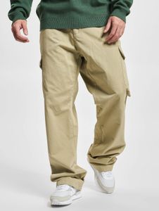 Jean homme Casual Urban Classics, coupe droite, poches zippées, coton, beige