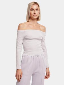 Felpa elasticizzata da donna Modern Urban Classics, 180 g/m², cotone, viola chiaro