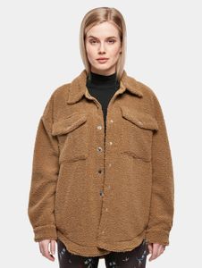 Modern Urban Classics Women's Jacket with Pockets, Oversized, 450 g/m², Brown