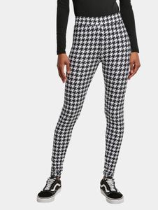 Pantalones ajustados elásticos para mujer Modern Urban Classics, 180 g/m², negro/blanco
