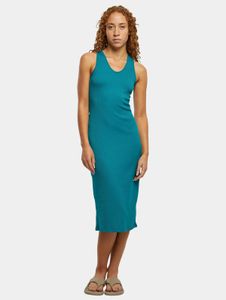 Stylish Urban Classics women's dress, stretch fabric, 225 g/m², turquoise