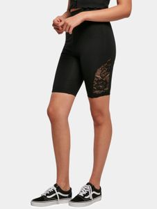 Pantalones elásticos de mujer Casual Urban Classics, 225 g/m², de algodón, color negro.