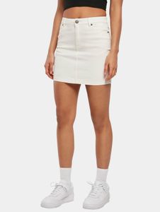 Robe femme Fashionable Urban Classics, extensible, fermeture éclair et poches, écru-blanc