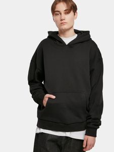 Felpa con cappuccio da uomo Urban Classics, morbida, 460 g/m², cotone, nera