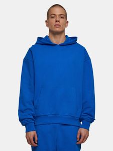 Felpa con cappuccio casual da uomo URBAN CLASSICS, 460 g/m², cotone, blu