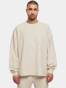 Sudadera de punto acanalado para hombre de Casual Urban Classics, corte oversize, 300 g/m², algodón, color beige.