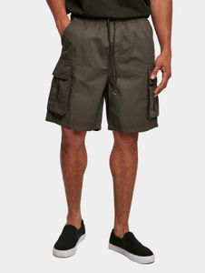Lightweight Urban Classics men's shorts with drawstring and Velcro closure, 200 g/m² cotton, grey