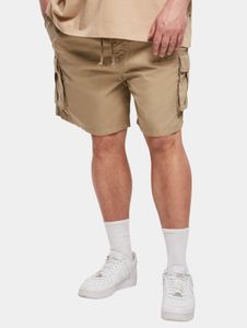 Pantaloncini da uomo Summer Urban Classics con coulisse e chiusura in velcro, 200 g/m² di cotone, beige