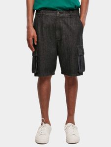 Pantalones cortos casuales Urban Classics para hombre con bolsillos, 390 g/m², negro