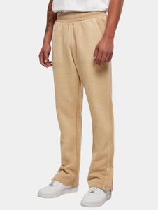 Pantalones cómodos para hombre URBAN CLASSICS con cordón ajustable y bolsillos, algodón de 470 g/m², color beige.