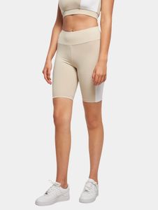 Pantalones cómodos de mujer Urban Classics, elásticos, 210 g/m², color beige.