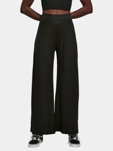 Stylish Urban Classics women's jeans, stretch rib knit, 200 g/m², black