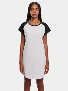 Camiseta deportiva Urban Classics para mujer, 180 g/m², de algodón, color blanco/negro.