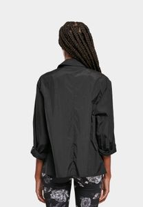 Elegante abito da donna Urban Classics con tasche, tessuto oversize, 97 g/m², nero