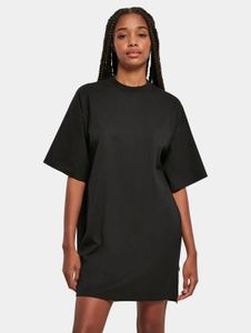 T-shirt femme URBAN CLASSICS confortable, à poches, coupe oversize, 240 g/m², coton, noir