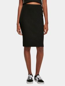 Vestido elegante de Urban Classics para mujer, corte ajustado, 12 g/m², negro.