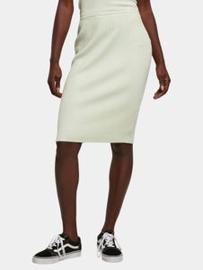 Vestido de mujer de la marca Fashionable Urban Classics, corte ajustado, 12 g/m², verde pastel.