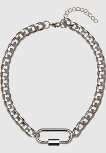 bequemes Urban Classics Unisex Kette Ketten-Detail Silber