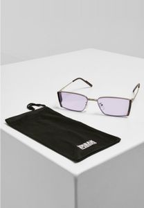 Eleganti occhiali da sole unisex Urban Classics con coulisse, argento/viola