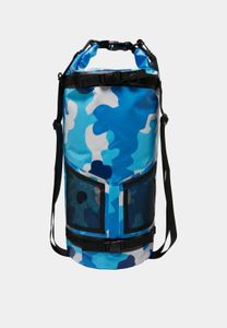 Bolso unisex Modern Urban Classics con bolsillos con cremallera, 650 g/m², azul/blanco/negro
