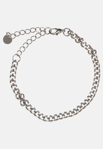 Sujetador unisex Modern Urban Classics con detalle de cadena, color plata.