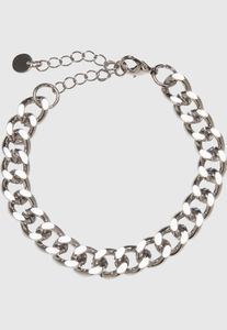 Sujetador unisex Modern Urban Classics con detalle de cadena, color plata.