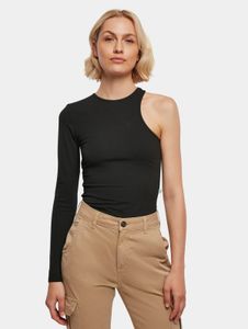 Vestido de mujer URBAN CLASSICS a la moda, corte ajustado elástico, 180 g/m², algodón, negro.