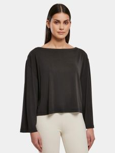 Comfortable Urban Classics women's oversized sweatshirt, 200 g/m², black