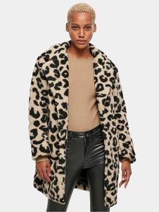 Chaqueta elegante de Urban Classics para mujer con bolsillos, corte oversize, 300 g/m², beige/negro.