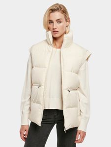 Chaqueta elegante de Urban Classics para mujer con cremalleras, bolsillos, 78 g/m², color crudo-blanco.